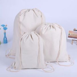 China Baumwollsegeltuch-Zugschnur-Tasche Eco freundliche mit Hitze-Transferdruck fournisseur