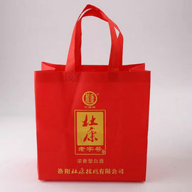 China Tiefrote kleine nicht gesponnene Taschen/Sommer-Gewohnheit druckten nicht gesponnene Taschen fournisseur
