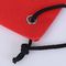 Offsetdruck-rote Sport-Zugschnur-Rucksäcke mit Baumwollsegeltuch-Material fournisseur