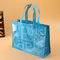Faltbare Blau-nicht gesponnene Geschenk-Taschen, lamellierte nicht gesponnene wiederverwendbare Taschen fournisseur
