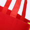 Große nicht gesponnene Polypropylen-Einkaufstaschen/wiederverwendbare Rot-nicht gesponnene Tasche fournisseur