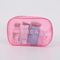 Plastiktasche rosa Make-up PVCs mit magischem Band und Schnur-Handwerks-nähender Oberfläche fournisseur