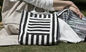 Zebrastreifen Baumwolleinkaufstasche-/dauerhafte Mode-Segeltuch-Einkaufstüten fournisseur