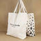 Elegante quadratische Segeltuch-Einkaufstaschen/moderne kleine weiße Segeltuch-Einkaufstaschen fournisseur