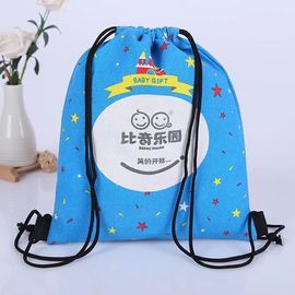 China Blaue Sport-Zugschnur-Taschen personifiziert, kleine fördernde Zugschnur Sportpack usine