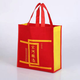 China Große nicht gesponnene Polypropylen-Einkaufstaschen/wiederverwendbare Rot-nicht gesponnene Tasche usine
