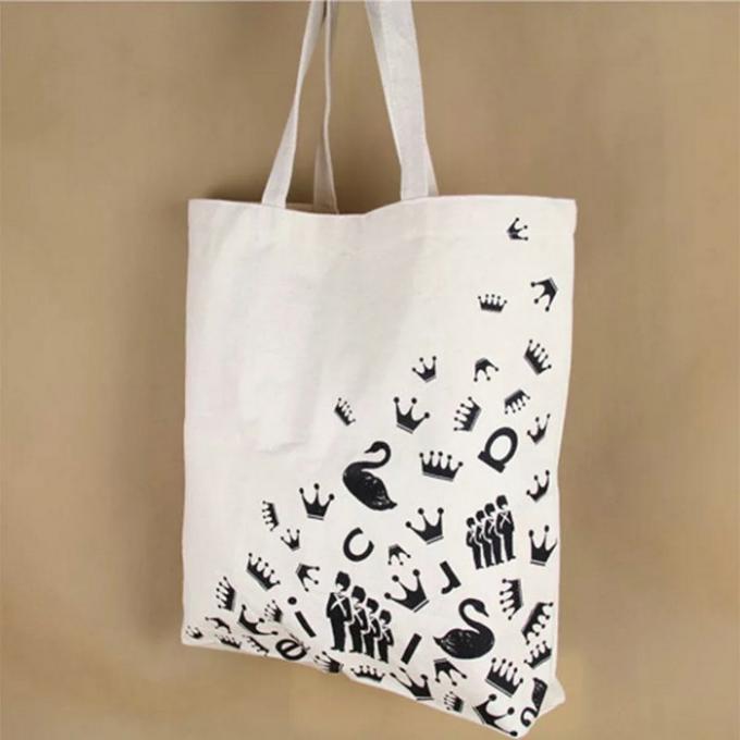 Elegante quadratische Segeltuch-Einkaufstaschen/moderne kleine weiße Segeltuch-Einkaufstaschen
