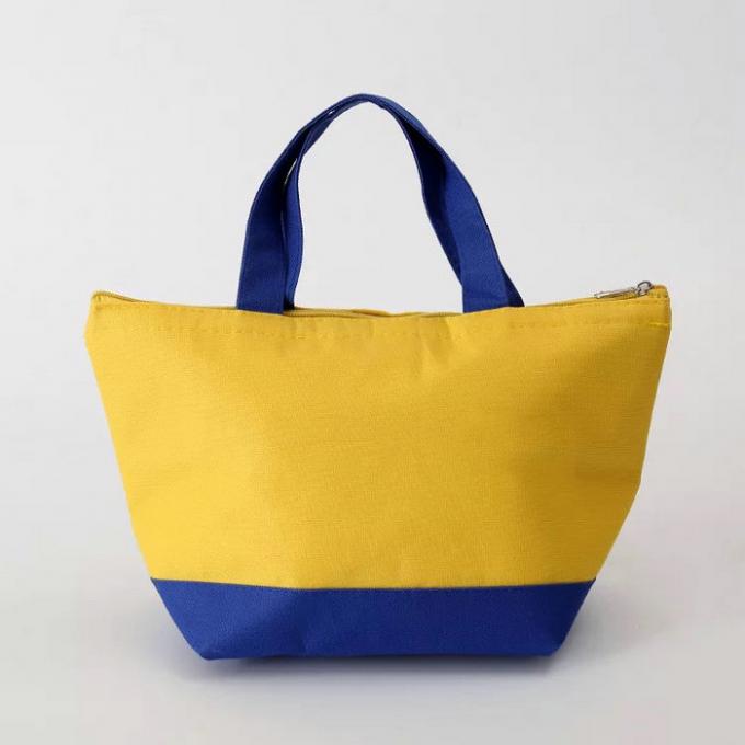 Freundliche gelbe Segeltuch-Einkaufstasche Eco/hochfeste große Segeltuch-Einkaufstaschen