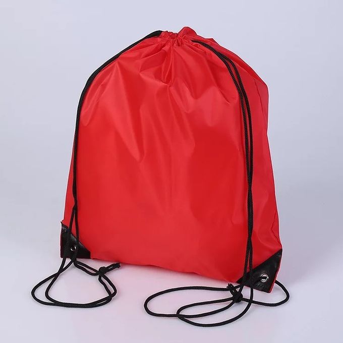 Blaue Sport-Zugschnur-Taschen personifiziert, kleine fördernde Zugschnur Sportpack